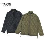ショッピングタイ タイオン TAION/ダウン アウター/ミリタリー ハイネック Wジップ ダウンジャケット ソフトシェル/TAION-102ALSZML-1/メンズ【正規取扱】