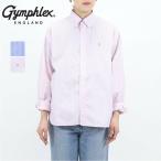 ジムフレックス Gymphlex/シャツ/コットンストライプ ショート ボタンダウン長袖シャツ/GY-B0198 PSE/GY-B0198 PMS/レディース 【正規取扱】