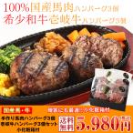 ショッピング馬刺し 秘密のケンミンSHOW出ました！ 馬刺し ギフト 純国産馬肉 馬牛〜んセット 手作り馬肉ハンバーグ 長崎和牛 黒毛和牛ハンバーグ 900g お祝い