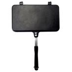 ハイマウント キューバサンドメーカー (13015) ／ キャンプ ホットサンドクッカー ワイドサイズ 波型プレート 両面焼き 調理器具