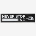 ザ・ノース・フェイス TNFプリントステッカー ネバーストップ (NN32348) ／シール 車やキャンプギアのアレンジに 2.5×10.0cm
