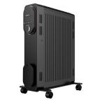 ショッピングオイルヒーター 【在庫有・即納】山善 オイルレスヒーター 1200W 3段階切替 入/切 24時間タイマー ブラック DOL-JJ12(B) YAMAZEN 暖房 静音 速暖性 ヒーター