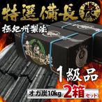 仙台牛タンの名店が使用！一級品 オガ炭 20kg(10kg×2個) インドネシア産 長時間燃焼 オガ備長炭 BBQ バーベキュー 業務用 炭 たかやま