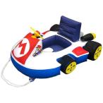 ショッピング浮き輪 子供 【在庫有・即納】  マリオカート 浮き輪 足穴 マリオカート 94×66cm  MBS-781 カート型フロート ビニールプール 浮き輪 水遊び マリオ
