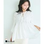 シアーリボンブラウス ｜ シアー シアートップス  ブラウス トップス フレア 羽織り日焼け対策 冷房対策 ｜【宅配便】