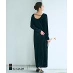 ショッピングマキシ 【HARUKA DESIGN】バックシャンベロアマキシワンピース｜ワンピース シンプル ベロア バックシャン 背中開き【宅配便】(一部予約11月26日~30日以内順次発送)