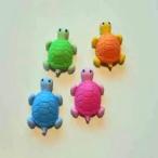 カメ 海洋生物 グッズ 文具 文房具 プレゼント 子供 ギフト 人気の動物消しゴム カラフルカメ１個