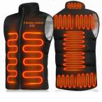 電熱ベスト 日本製繊維ヒーター 9枚ヒーター 3段階調整 洗える 軽い軽量 人気 おすすめ USB