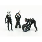 FIGURES - F1 PIT-STOP SET MINARDI 2003 CAMBIO GOMME ANTERIORE - FIGURES - BLACK /Minichamps 1/43 фигурка миникар 
