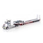 予約11-12月以降発売予定Kenworth C509 with Drake 2x8 Dolly and 5x8 Swingwing Combination Trailer in White and Red トラックトレーラー/DRAKE 建設機械模型