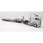 Kenworth K200 Prime Mover ホワイト　レッドシャーシ Drakeトレーラー 2x8 Dolly and 3x8 Swingwing ホワイト/レッド /DRAKE 1/50 模型