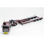 Kenworth K200 Prime Mover with Drake 2x8 Dolly and 3x8 Swingwing Trailer in Vintage Burgundyトラクタ /建設機械模型 工事車両 DRAKE 1/50 ミニチュア