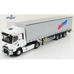 RENAULT - T520 TRUCK TELONATO COQUELLE TRANSPORTS 2016 - WHITE GREY トラック/Eligor 建設機械模型 工事車両 1/43 ミニカー