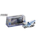 1984 Freightliner FLA 9664 эвакуатор серебряный / голубой Greenlight 1/43 миникар 