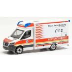  Mercedes Benz Sprinter FD Rescue Service Brandenburg белый | orange / Herpa 1/87 миникар 