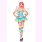 83917マルチカラーが華やかなチュチュドレスのキュートなフェアリーセット セクシーコスチューム コスプレ /レッグアベニュー   コスプレ・仮装・ハロウィン・女