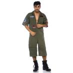 トップガン　フライトスーツ　ロンパース コスチューム レッグアベニューコスプレ衣装大人男性