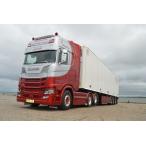 【予約】4-6月以降発売予定Moller, Hejne Scaniaスカニア S 6x2 3軸 リーファートレーラートラック  TEKNO 1/50 ミニチュア