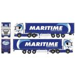 【予約】4-6月以降発売予定Maritime Scaniaスカニア R-serie Nex Gen with curtainside semitrailerトラック 建設機械模型 工事車両 TEKNO 1/50 ミニチュア