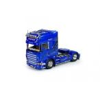 Blue Shark Scaniaスカニア 4 Serie Toplineトラクタ  建設機械模型 工事車両 TEKNO 1/50 ミニチュア