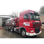 【予約】2019年7-9月以降発売予定DAF XF Euro 6 Super Space Cab with resin asphalt trailerトラック  /建設機械模型 工事車両 TEKNO 1/50 ミニチュア