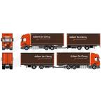 【予約】2019年6-8月以降発売予定Clercq, Gilbert Scania NGS カーテンサイダーセミトレーラー トラック / TEKNO 1/50