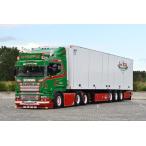 【予約】10-12月以降発売予定Scania R-serie 580 6x2 met 3-assige Ekeri koeloplegger トラック TEKNO 1/50 建設機械 模型ミニカー  はたらく車重機
