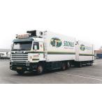 【予約】4月以降発売予定Hout van der Transport Scania Streamline 143-450 motorwagen met 3-assige schamelaanhanger トラック /Tekno 建設機械模型 1/50