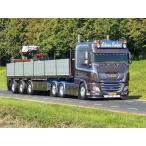 【予約】4月以降発売予定Salari Edwin DAF XF Euro 6 Space Cab 6x2 sleepas met 3-assige stenenoplegger トラック /Tekno 建設機械模型 1/50