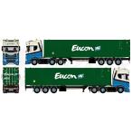 【予約】10-12月以降発売予定Dijkstra, Bas Logistics Scania コンテナ トラック /Tekno  建設機械模型 1/50