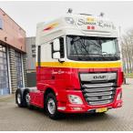 【予約】4月以降発売予定Loos, Simon DAF XF Euro 6 Euro 6 Super Space Cab met 3-assige zamac koeloplegger トラック /Tekno 建設機械模型 1/50