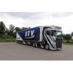 【予約】STV Scania S770 met 3-assige koeloplegger トラック/TEKNO 建設機械模型 工事車両 1/50 ミニカー