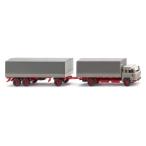  Flat bed прицеп ( Magi rus235 D) булыжник серый | красный / Wiking 1/87 миникар 