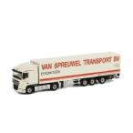van Spreuwel Transport DAF XF 105 Space Cab Box トレーラー 3軸 /WSIダブリューエスアイ 1/50 　 10053