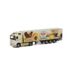 Van Dijk Banket Volvoボルボ FH4 Globetrotter Box トレーラー  3軸トラック /WSI  建設機械模型 工事車両 1/50 ミニチュア