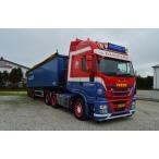 予約4-6月以降発売予定Jens Petersen IVECO Stralis Tip Trailer Volume 3軸 トラック /WSI  建設機械模型 工事車両 1/50 ミニチュア