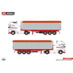 【予約】10-12月以降発売予定Reijnders BV Volvoボルボ FH4 Globetrotter Tip Trailer Volume 3軸トラック  建設機械模型 工事車両 WSI 1/50 ミニチュア