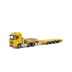 Welti-Furrer メルセデス・ベンツアクトロス STREAM SPACE 6x4 SEMI LOWLOADER - 4 AXLE トラック トレーラー/建設機械模型 工事車両 WSI 1/50 ミニチュア