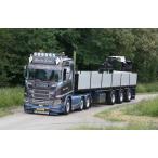 【予約】10-12月以降発売予定Gerard Sern? SCANIA R NORMAL CR20N 6X2 TWIN STEER | BRICK TRAILER  3軸トレーラー/建設機械模型 工事車両 WSI 1/50 ミニチュア