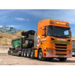 【予約】8-10月以降発売予定Van der Vlist; SCANIA R HIGHLINE  CR20H 10X4 LOW LOADER トラック /WSI 建設機械模型 工事車両 1/50