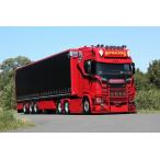 【予約】2021年4-6月以降発売予定CS20H 6X2 TAG AXLE CURTAIN SIDE TRAILER - 3 AXLEトラック  /WSI  建設機械模型 工事車両 1/50 ミニチュア