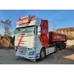 【予約】10-12月以降発売予定Andre Vob  DAF XF SUPER SPACE CAB MY2017 4x2 HALF PIPE TIPPER TRAILER  3軸 トラック/WSI 建設機械模型 工事車両 1/50 ミニカー