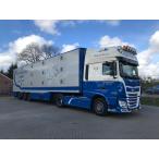 【予約】3-5月以降発売予定GLOUDEMANS DAF XF SUPER SPACE CAB 4X2 LIVE STOCK TRAILER 3軸 トラック/WSI 建設機械模型 工事車両 1/50 ミニカー