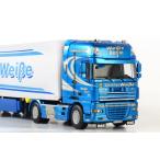 Spedition WeiBe Berlin DAF XF105 Super Space Cab リーファートレーラー /WSI 1/50 模型