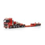 Nooteboomノーテブーム Mercedesメルセデス MP3 LH Euro PendelX Short Neck + 2軸 Interdolly Wide Floor + 4軸トレーラー /WSI 1/50 模型