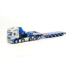 予約L.A. van den Heuvel SCANIAスカニア R Topline Palfinger PK150002 セミ底床　トレーラー /WSI 1/50 建設機械模型　トラック