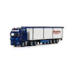 Sandstra Bolsward DAF XF 105 Super Space Cab Cargo Floor トレーラー 3軸 トラック /WSI 建設機械模型　1/50