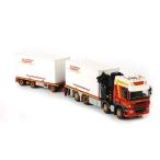 Alb. Swijnenburg DAF CF 85 Space Cab Palfinger + Jib + Flat body  トレーラー /WSI 建設機械模型　1/50