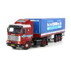 J. v.d. Schouw SCANIAスカニア R113/R143 Streamline クラシック　カーテンサイダートレーラー トラック/WSI　1/50 建設機械模型　ミニカー