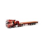 John O'Neill DAF XF 105 Super Space Cab Palfinger + flatbed trailer トラックトレーラー/WSI　1/50 建設機械模型　ミニカー